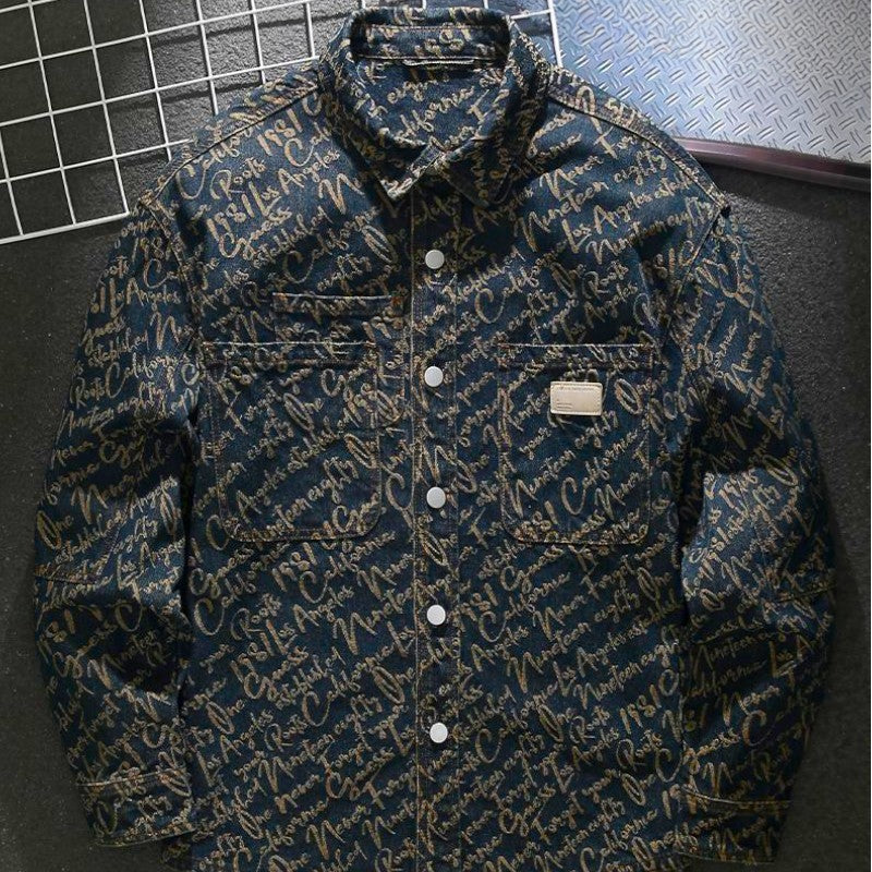 Hans™ | Denim Lettering Jacket