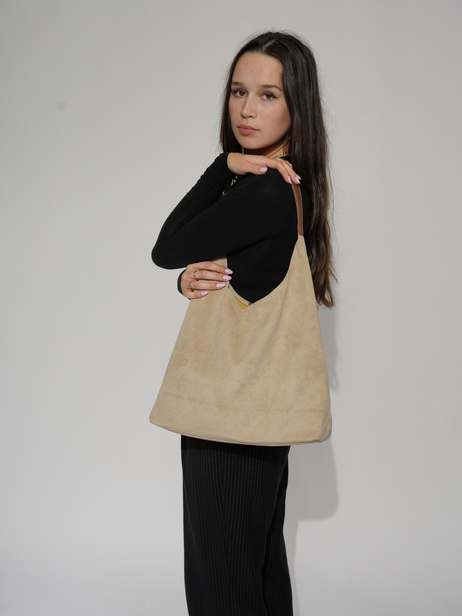 Suede Tote Bag