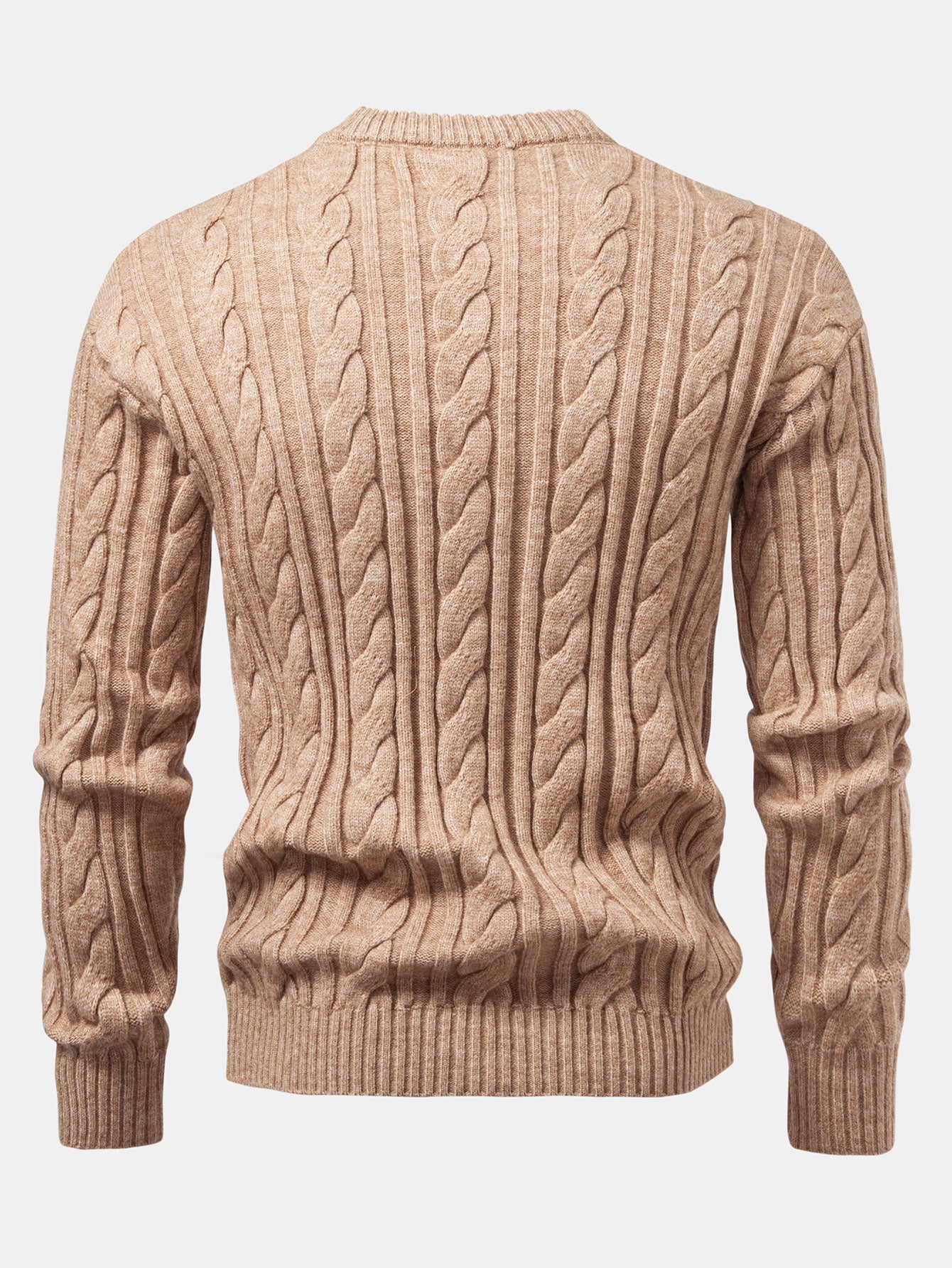 Twist Jacquard Crew Neck Sweater