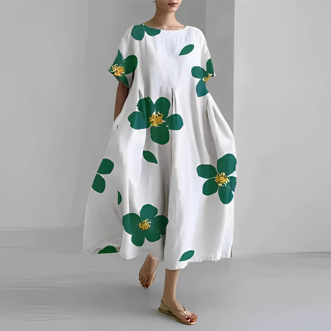 Victoria - White Floral Maxi Dress