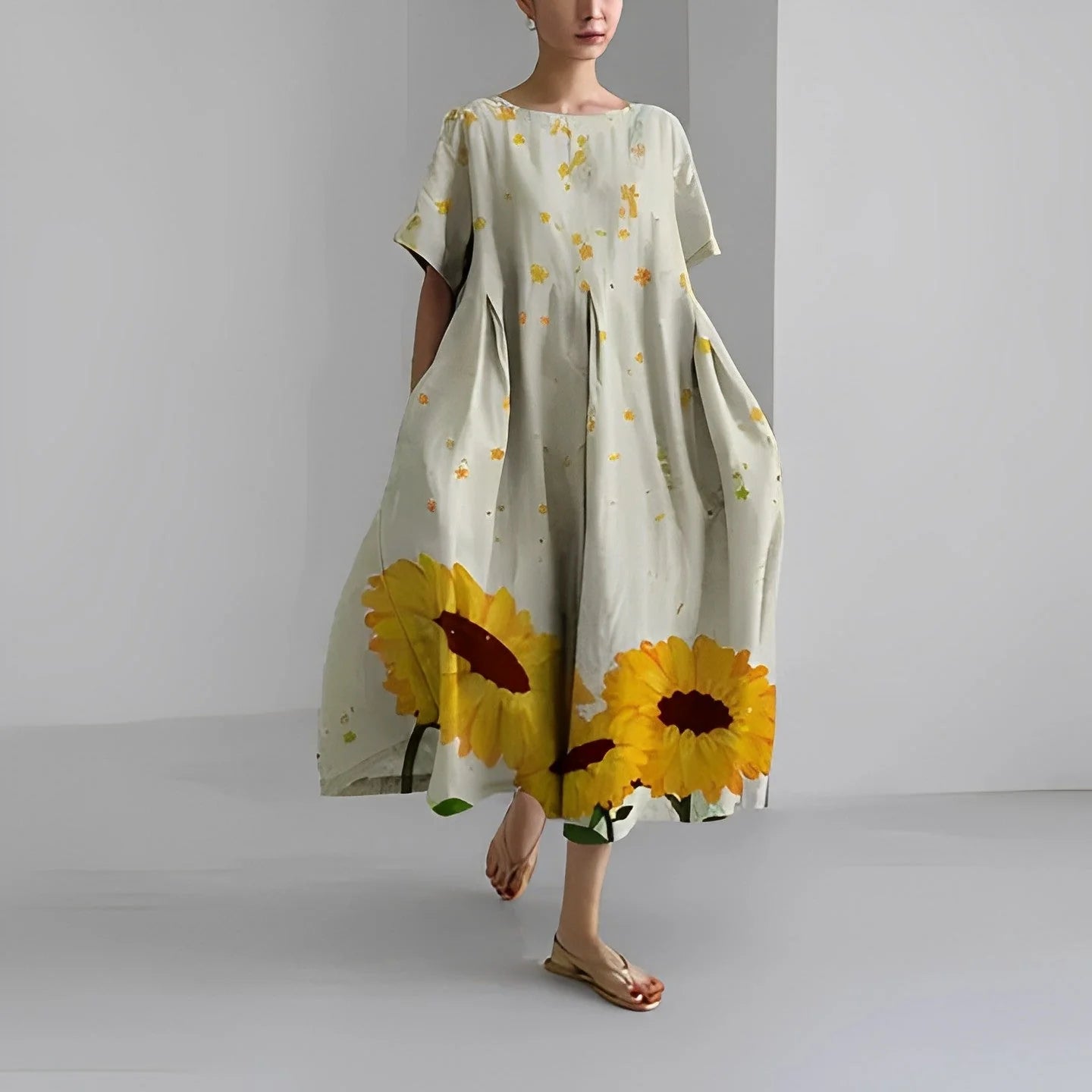 Amelia - Sunflower Maxi Dress