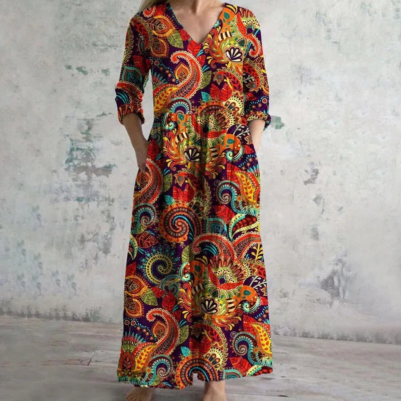 AYLA™ | Vintage Striped Dress