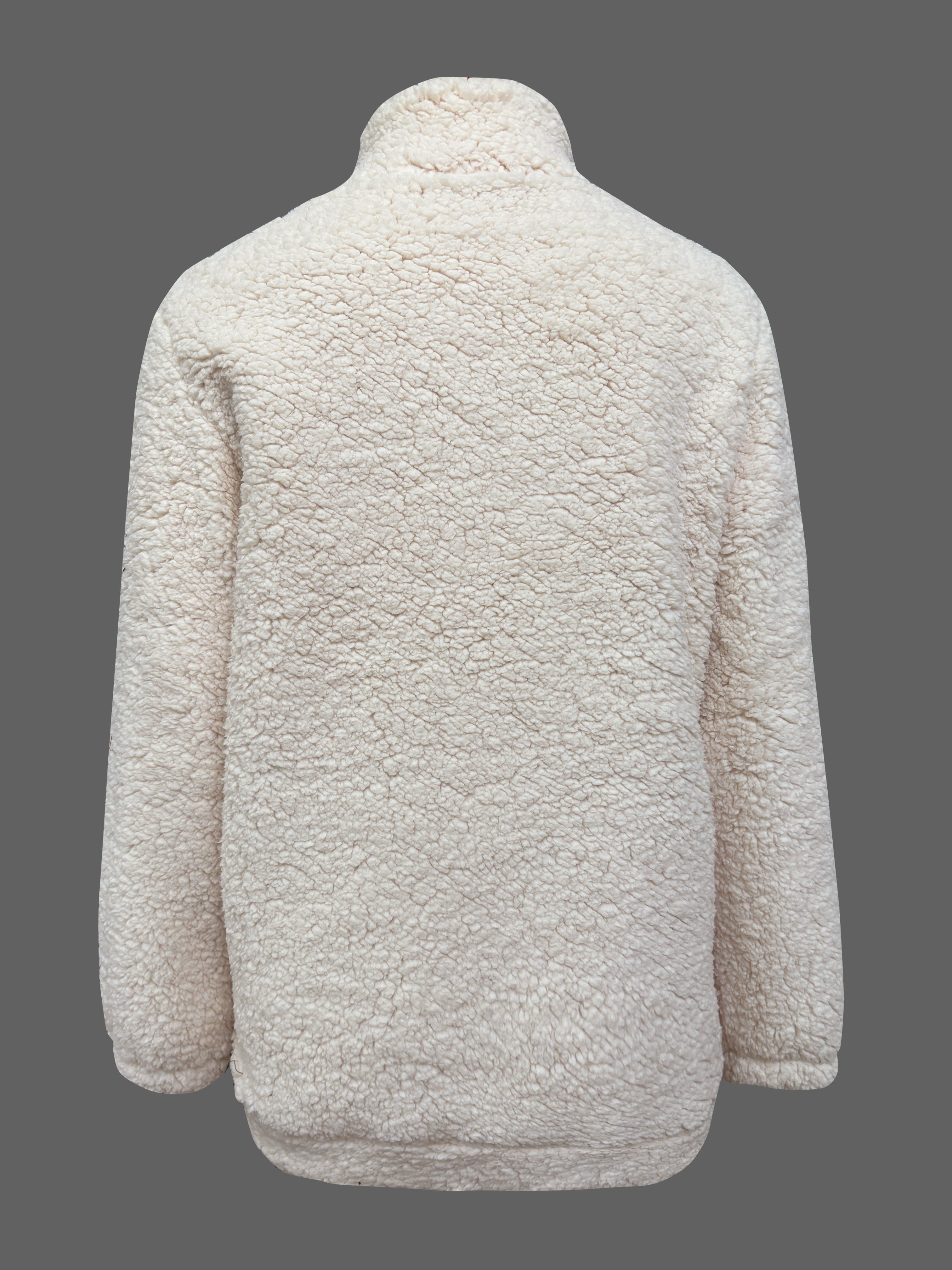 Willemien – Fleece Sweatshirt with Zipper and Long Sleeves