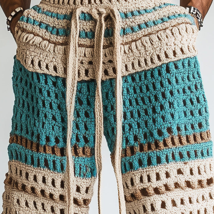 Men's Holiday Braided Beach Shorts