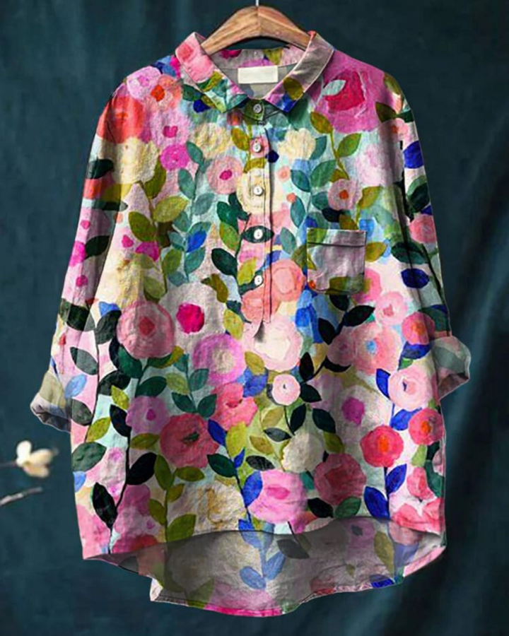 Lila - Floral Print Blouse