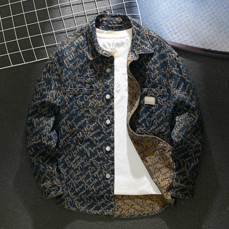Hans™ | Denim Lettering Jacket