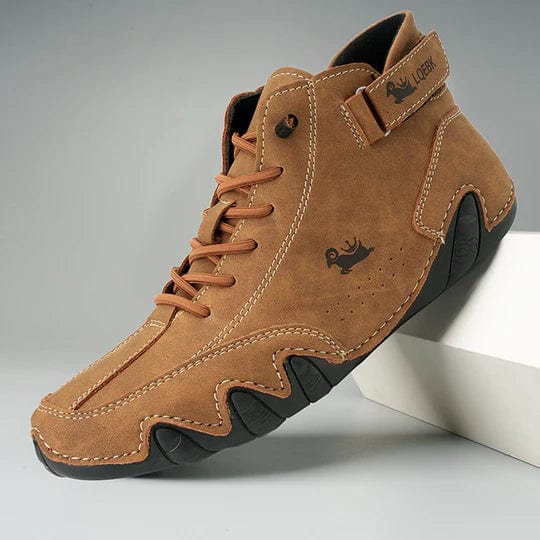 James | Stylish Suede High-Top Sneakers with Adjustable Strap for Men