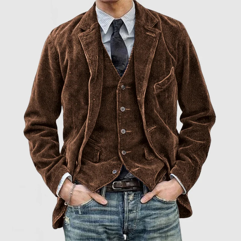 Miles – Vintage Blazer and Vest Set with Style