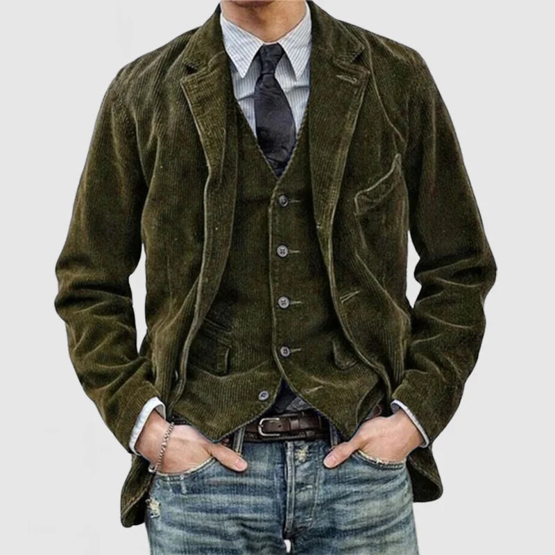 Miles – Vintage Blazer and Vest Set with Style