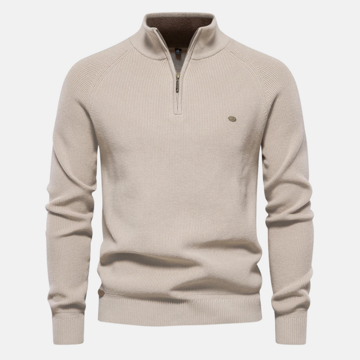 IRVIN HALF-ZIP SWEATER