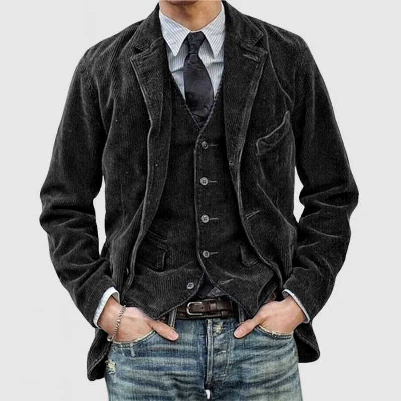Miles – Vintage Blazer and Vest Set with Style