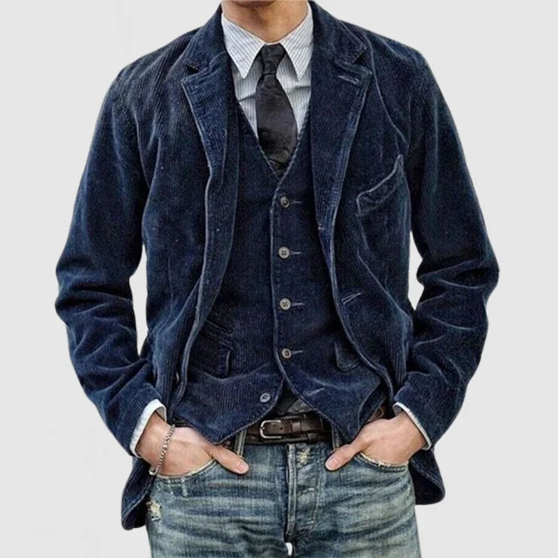 Miles – Vintage Blazer and Vest Set with Style