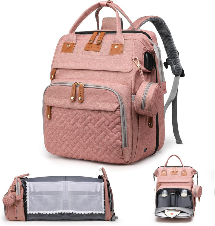 Diaper Bag Backpack with Change Station