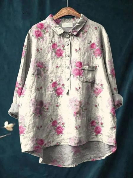 Lila - Floral Print Blouse