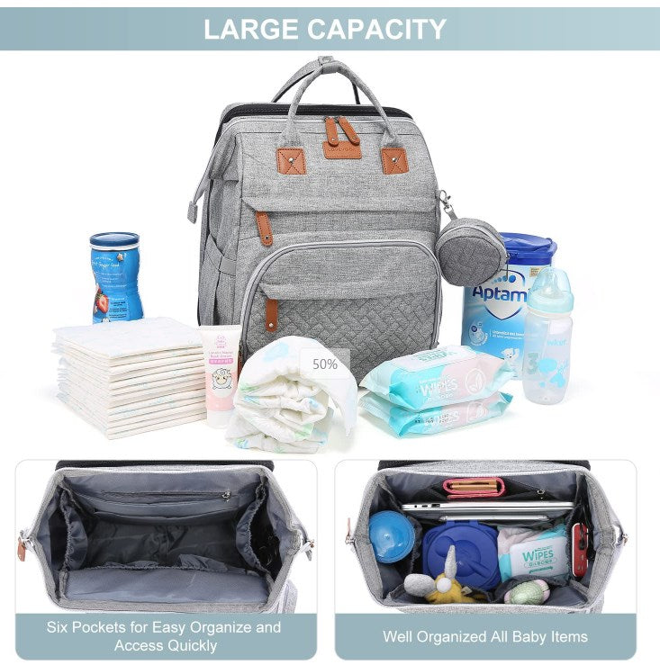 Diaper Bag Backpack with Change Station