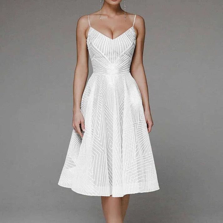 Lucie | Elegant dress with open back