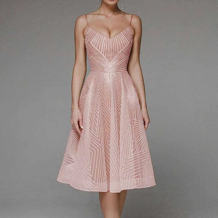 Lucie | Elegant dress with open back