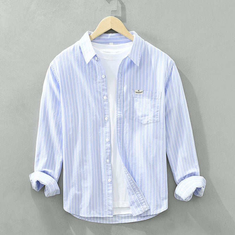 Flick™ | Classic Striped Shirt with Relaxed Fit for Men