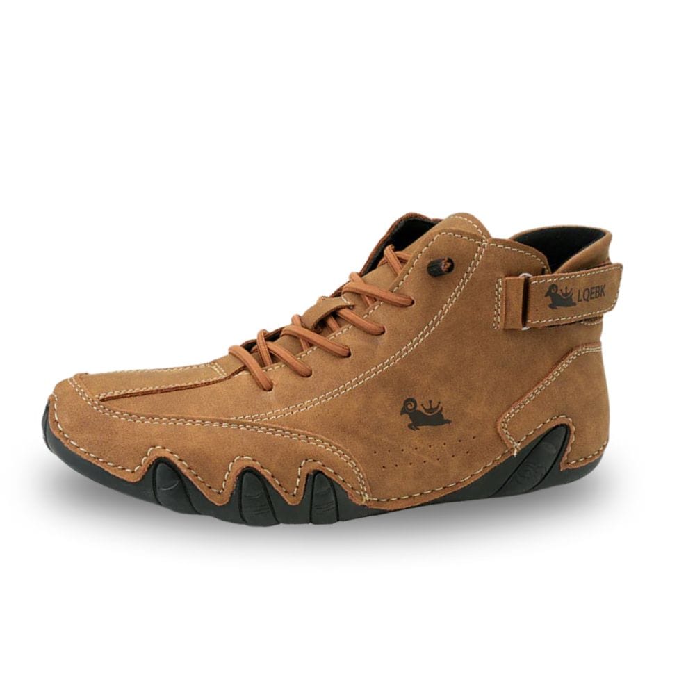 James | Stylish Suede High-Top Sneakers with Adjustable Strap for Men