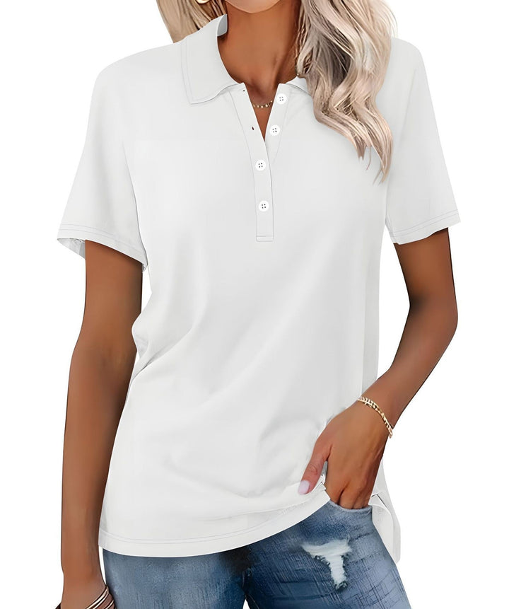 Julia - Breathable Polo Shirt with an Elegant Look
