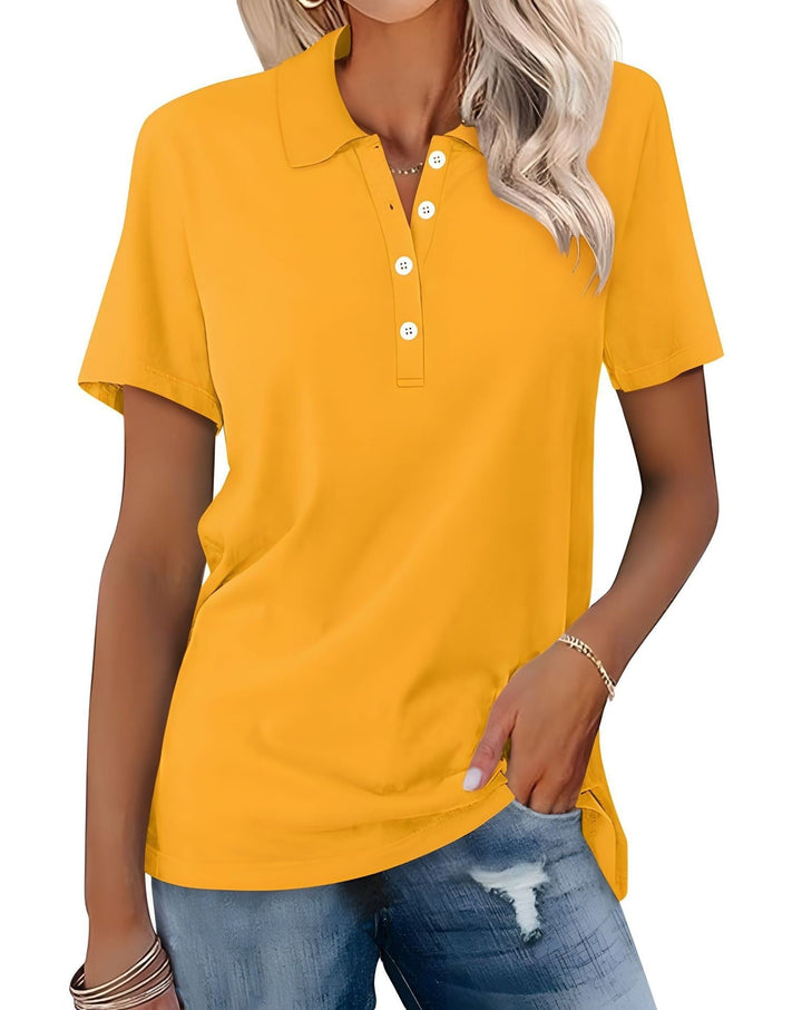 Julia - Breathable Polo Shirt with an Elegant Look