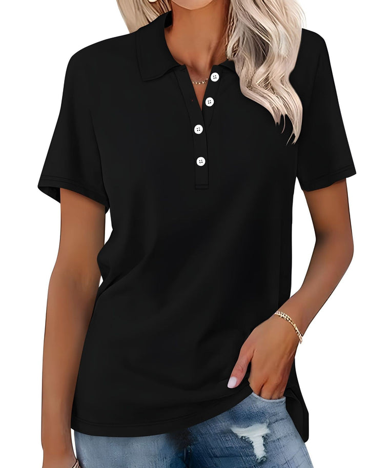 Julia - Breathable Polo Shirt with an Elegant Look