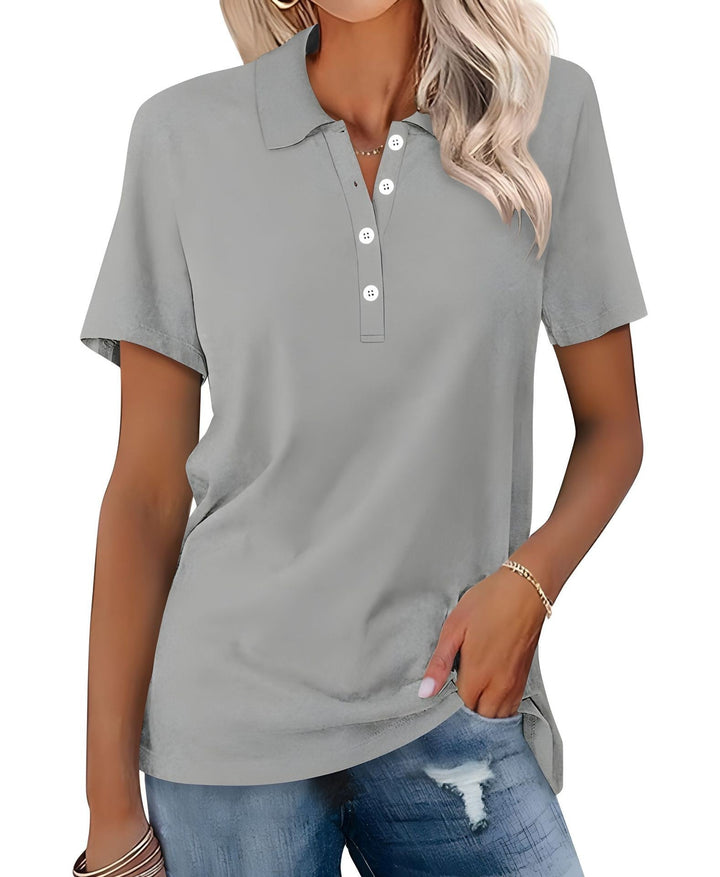 Julia - Breathable Polo Shirt with an Elegant Look