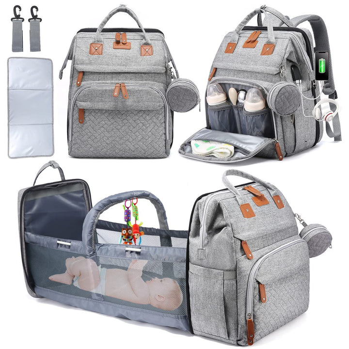 Diaper Bag Backpack with Change Station