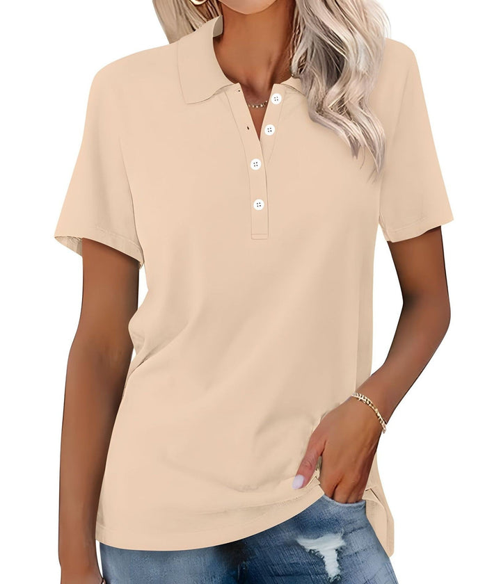 Julia - Breathable Polo Shirt with an Elegant Look