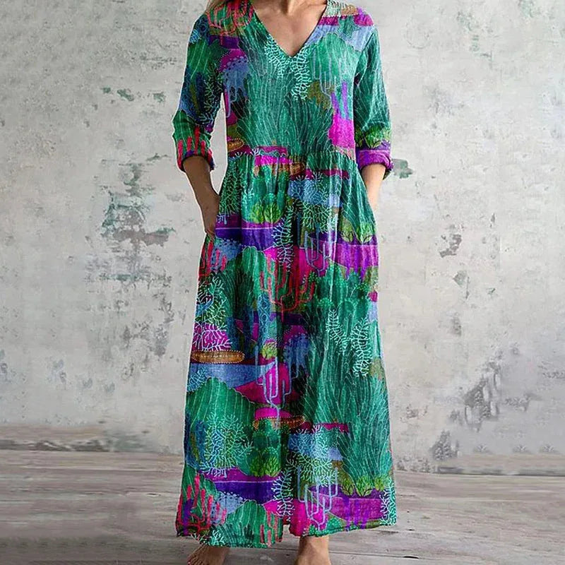 AYLA™ | Vintage Striped Dress