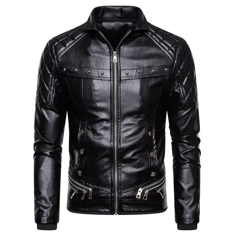 Thiago™ - Brown Aviator Jacket with Black Fur Collar