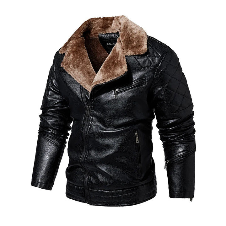 Gabriel™ - Aviator Jacket with Fur Collar