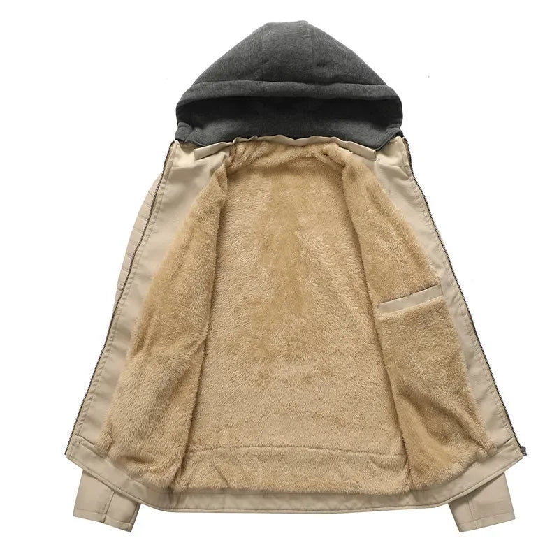 Enzo™ - Biker Jacket with Removable Hood