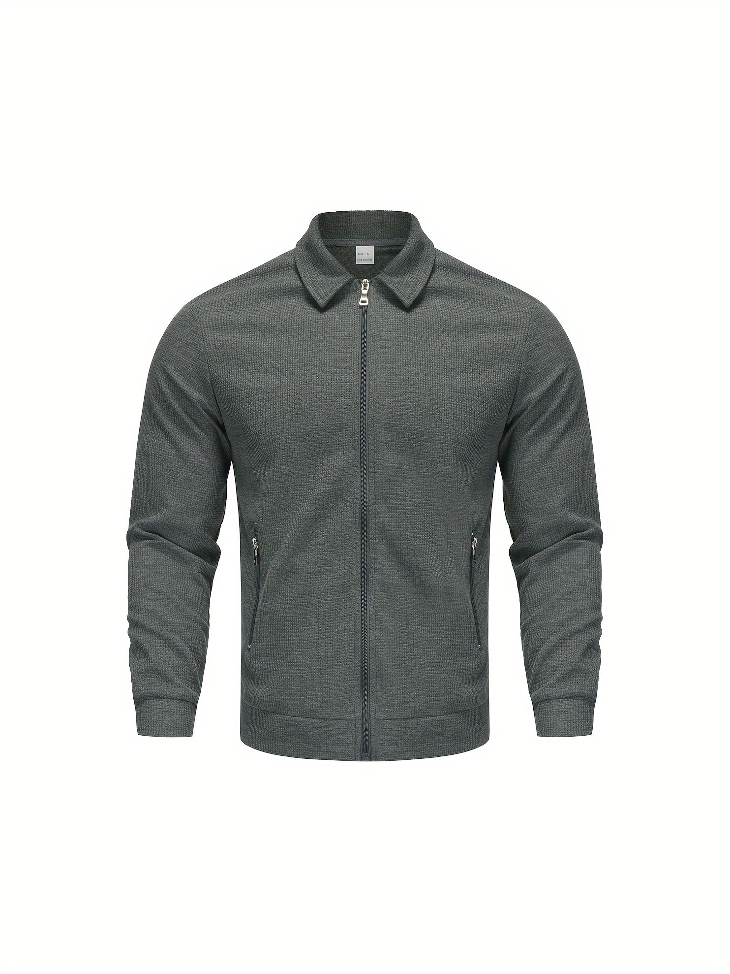 Marvin – Casual Polyester Jacket with Zipper