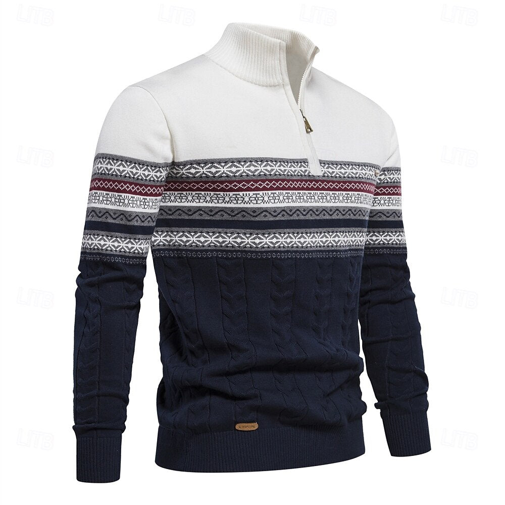 Carlo™ | Knit Sweater with Half Zip