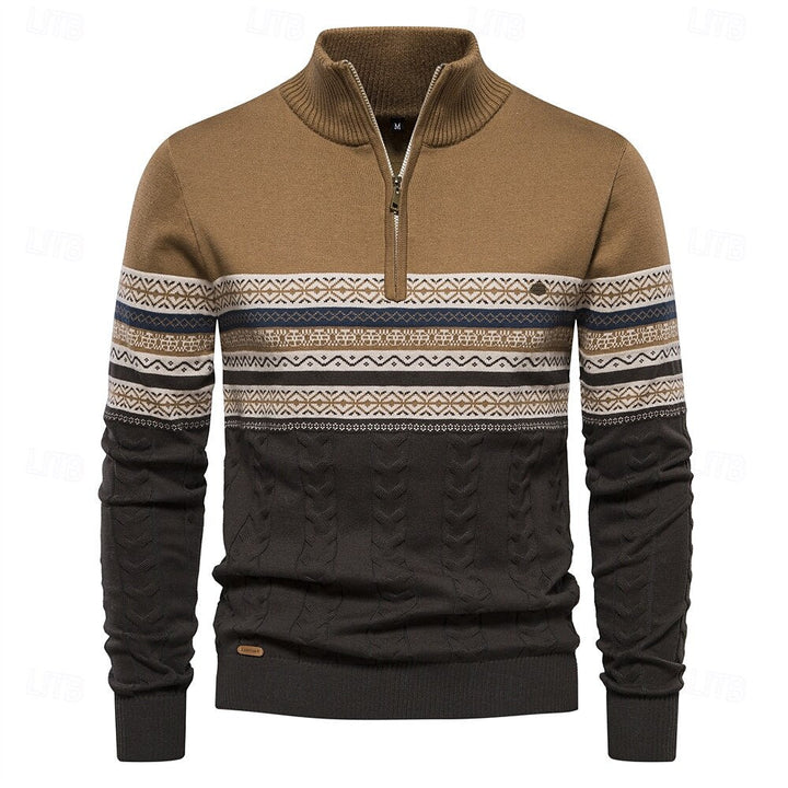 Carlo™ | Knit Sweater with Half Zip