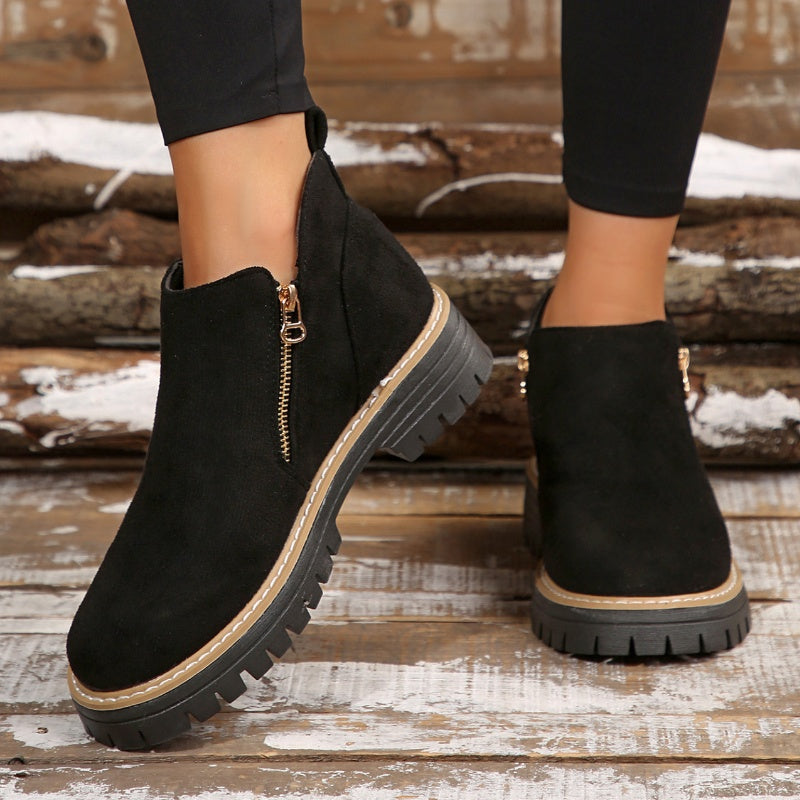 Birgitta – Ankle Boots with Side Zipper